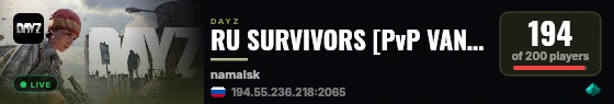RU SURVIVORS [PvP VANILLA RESILIENCE] live status badge