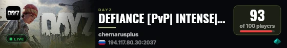 DEFIANCE [PvP| INTENSE| BOLD] live status badge