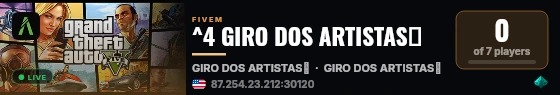 ^4 GIRO DOS ARTISTAS💙 live status badge