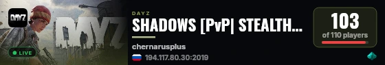 SHADOWS [PvP| STEALTH| | TACTICAL] live status badge