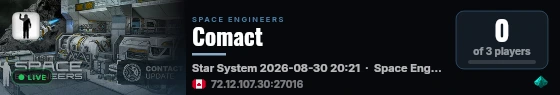 Comact live status badge