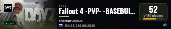 Fallout 4 -PVP- -BASEBUILDING- -LOOT+- live status badge