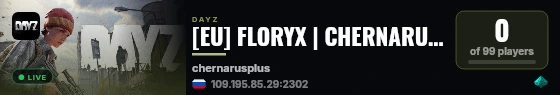 [EU] FLORYX | CHERNARUS VANILLA live status badge
