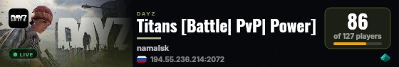 Titans [Battle| PvP| Power] live status badge