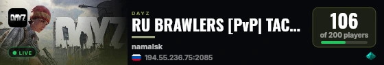 RU BRAWLERS [PvP| TACTICAL| LOOT| ] live status badge
