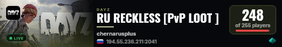 RU RECKLESS [PvP LOOT ] live status badge
