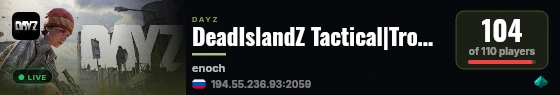 DeadIslandZ Tactical|Tropical|Survival live status badge