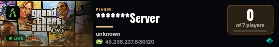 *******Server live status badge