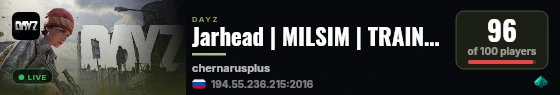 Jarhead | MILSIM | TRAINING | PVP live status badge