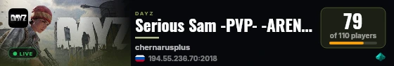 Serious Sam -PVP- -ARENA- -FUN- live status badge