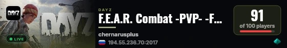 F.E.A.R. Combat -PVP- -FREE- -ARENA- live status badge