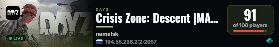 Crisis Zone: Descent |MAX|LORE|EXILE|HELI| live status badge