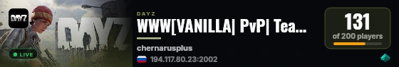 WWW[VANILLA| PvP| Team| ] live status badge