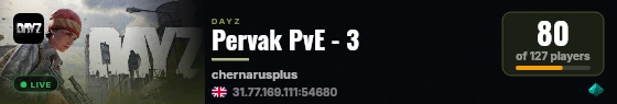Pervak PvE - 3 live status badge