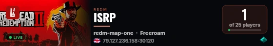 ISRP live status badge