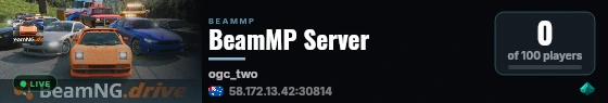 BeamMP Server live status badge