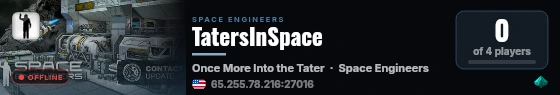 TatersInSpace live status badge