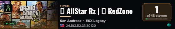 🌟 AllStar Rz | 🔴 RedZone live status badge
