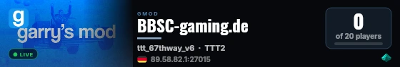 BBSC-gaming.de live status badge
