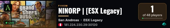 NINORP | [ESX Legacy] live status badge