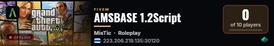 AMSBASE 1.2Script live status badge
