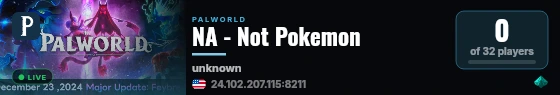 NA - Not Pokemon live status badge