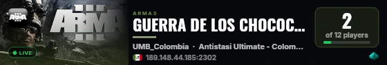 GUERRA DE LOS CHOCOCHUECOS live status badge