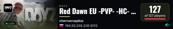 Red Dawn EU -PVP- -HC- -EU- -KO live status badge