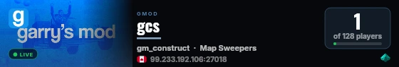 gcs live status badge
