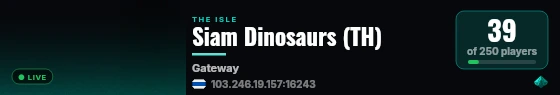Siam Dinosaurs (TH) live status badge