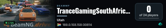 TranceGamingSouthAfrica TGSA live status badge