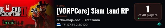 [VORPCore] Siam Land RP live status badge