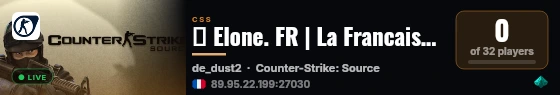 🔵 Elone. FR | La Francaiserie ! Fun - Ranked - Vip | ZOLF.FR live status badge