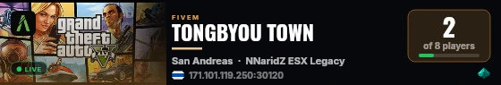 TONGBYOU TOWN live status badge