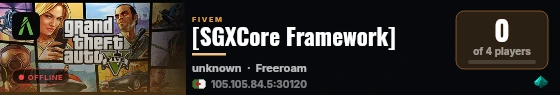 [SGXCore Framework] live status badge