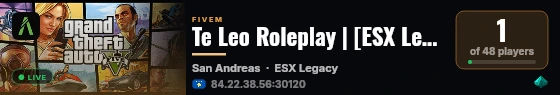 Te Leo Roleplay | [ESX Legacy] live status badge