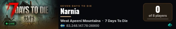 Narnia live status badge