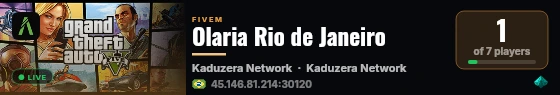 Olaria Rio de Janeiro live status badge