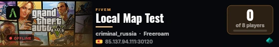 Local Map Test live status badge