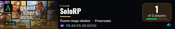 SoloRP live status badge