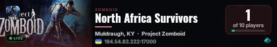 North Africa Survivors live status badge