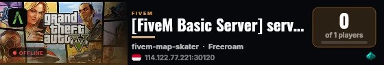 [FiveM Basic Server] serverpeds2 live status badge