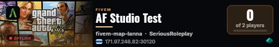 AF Studio Test live status badge