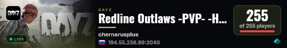 Redline Outlaws -PVP- -HC- -KOS- -NO RULES- live status badge