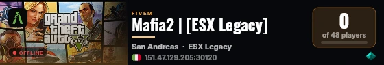 Mafia2 | [ESX Legacy] live status badge