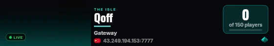 QZB Server live status badge
