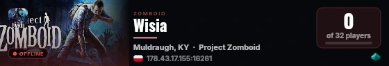 Wisia live status badge