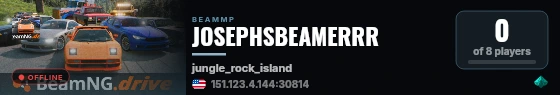 JOSEPHSBEAMERRR live status badge