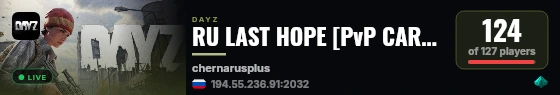 RU LAST HOPE [PvP CARS LOOT] live status badge
