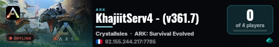 KhajiitServ4 - (v361.7) live status badge